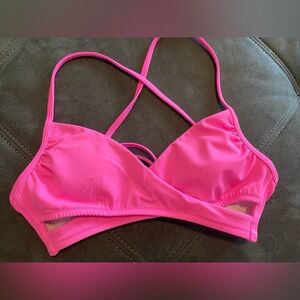 PINK Victoria’s Secret padded cut out bikini top Small